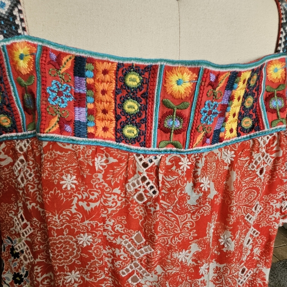 Johnny Was Multicolor Embroidered Blouse - Picture 4 of 10